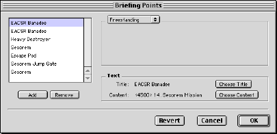 Briefing Point Editor